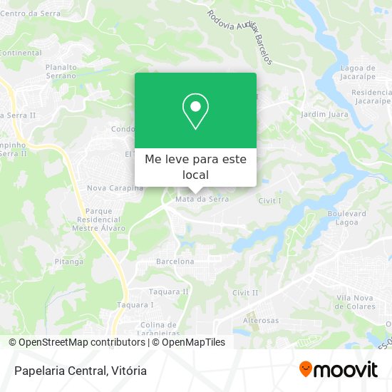 Papelaria Central mapa