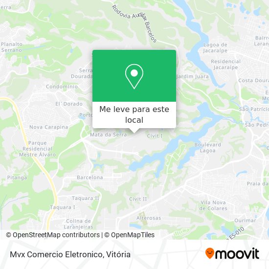 Mvx Comercio Eletronico mapa