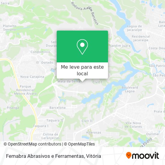 Femabra Abrasivos e Ferramentas mapa