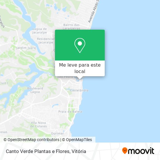 Canto Verde Plantas e Flores mapa