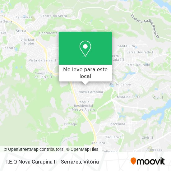 I.E.Q Nova Carapina II - Serra / es mapa