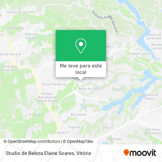 Studio de Beleza Elaine Soares mapa