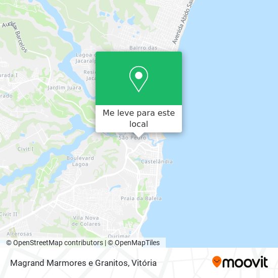 Magrand Marmores e Granitos mapa