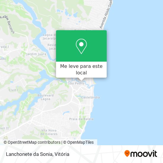 Lanchonete da Sonia mapa