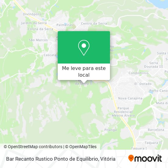 Bar Recanto Rustico Ponto de Equilibrio mapa