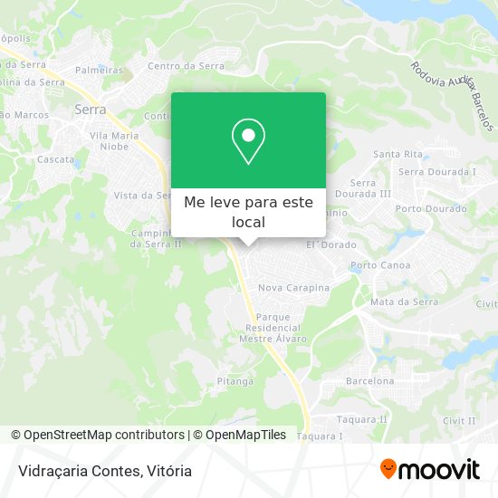 Vidraçaria Contes mapa