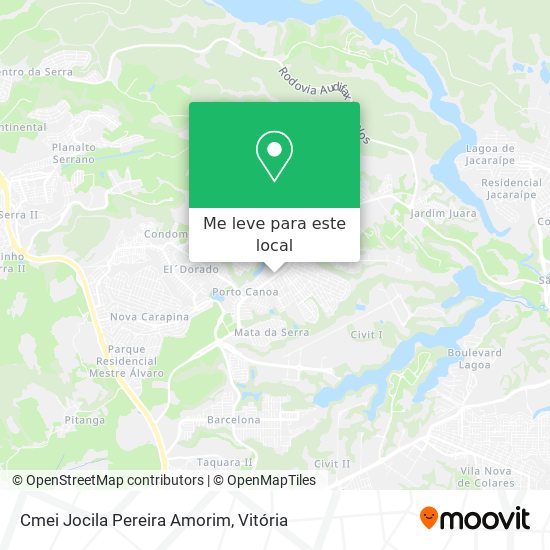 Cmei Jocila Pereira Amorim mapa