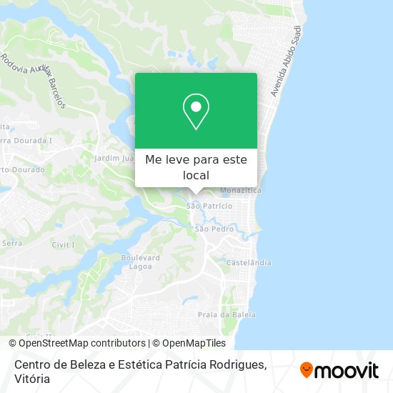 Centro de Beleza e Estética Patrícia Rodrigues mapa