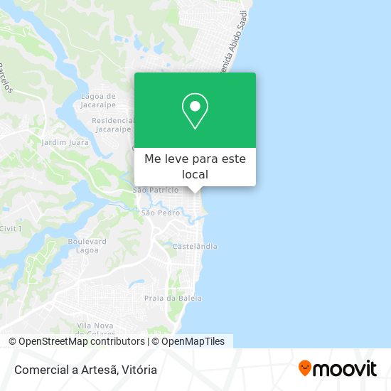 Comercial a Artesã mapa