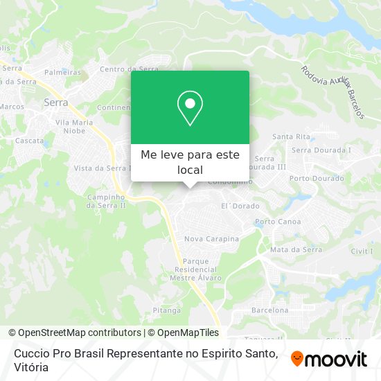 Cuccio Pro Brasil Representante no Espirito Santo mapa