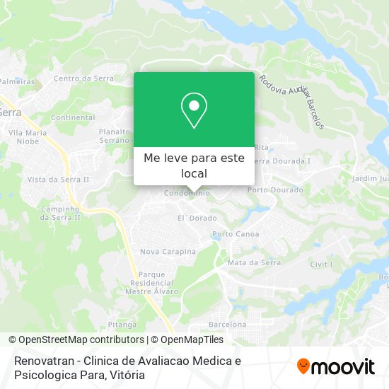 Renovatran - Clinica de Avaliacao Medica e Psicologica Para mapa