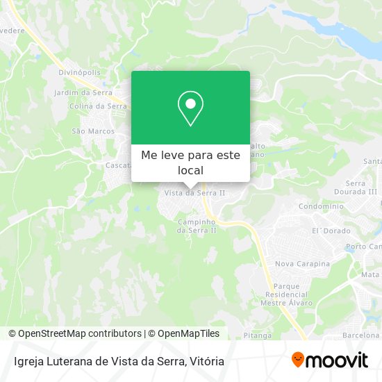 Igreja Luterana de Vista da Serra mapa