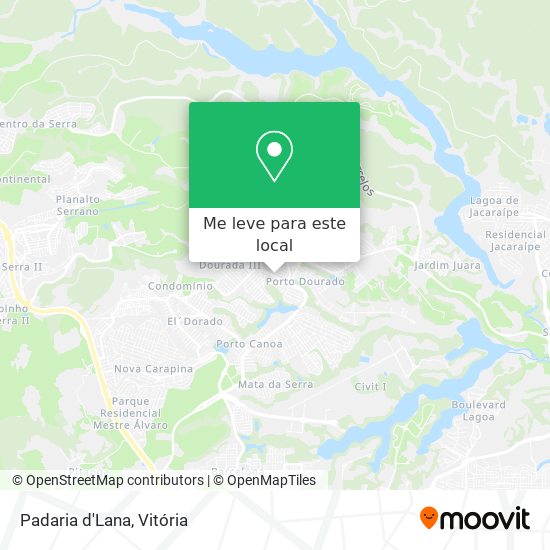 Padaria d'Lana mapa