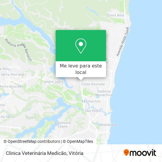 Clinica Veterinária Medicão mapa