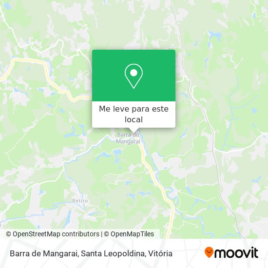 Barra de Mangarai, Santa Leopoldina mapa