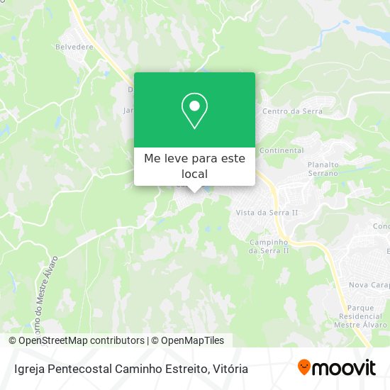 Igreja Pentecostal Caminho Estreito mapa
