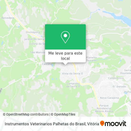 Instrumentos Veterinarios Palhetas do Brasil mapa