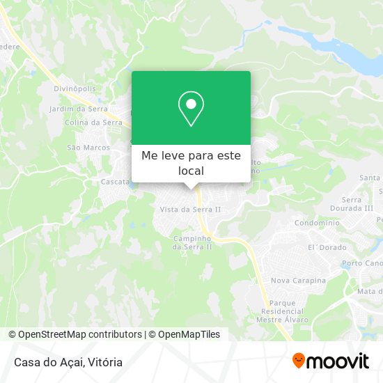 Casa do Açai mapa