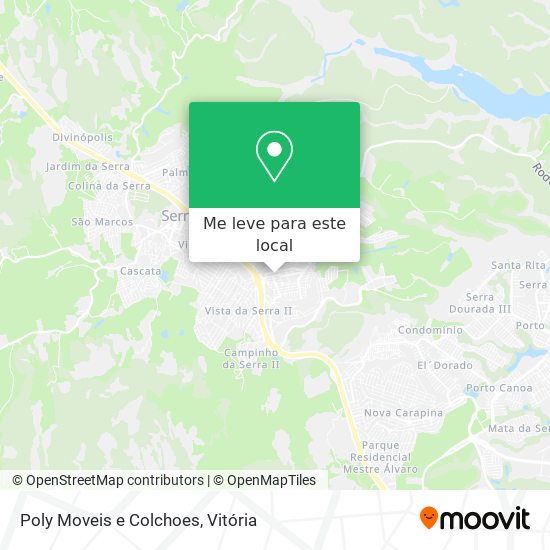 Poly Moveis e Colchoes mapa