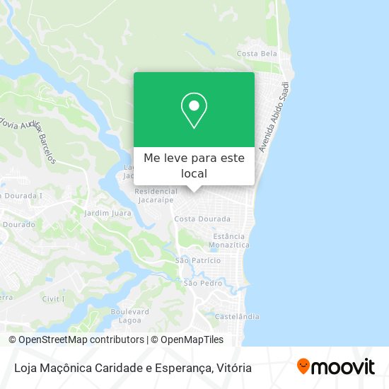 Loja Maçônica Caridade e Esperança mapa