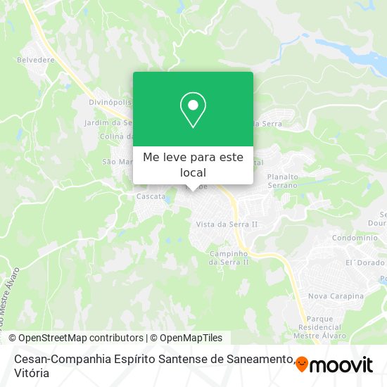 Cesan-Companhia Espírito Santense de Saneamento mapa