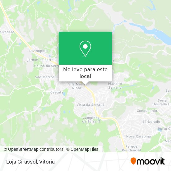Loja Girassol mapa