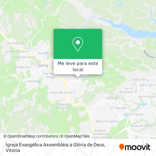 Igreja Evangélica Assembléia a Glória de Deus mapa