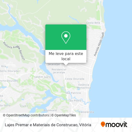 Lajes Premar e Materiais de Construcao mapa