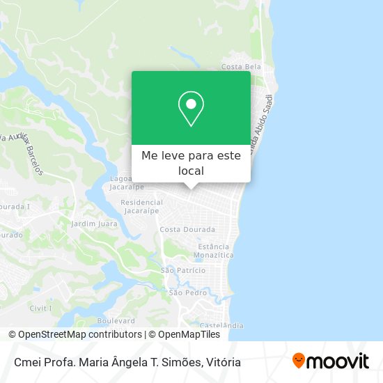 Cmei Profa. Maria Ângela T. Simões mapa