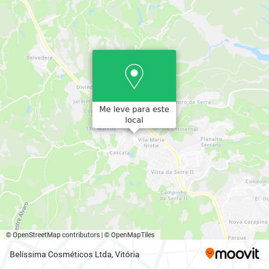Belíssima Cosméticos Ltda mapa