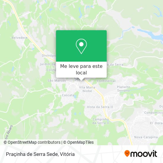 Praçinha de Serra Sede mapa