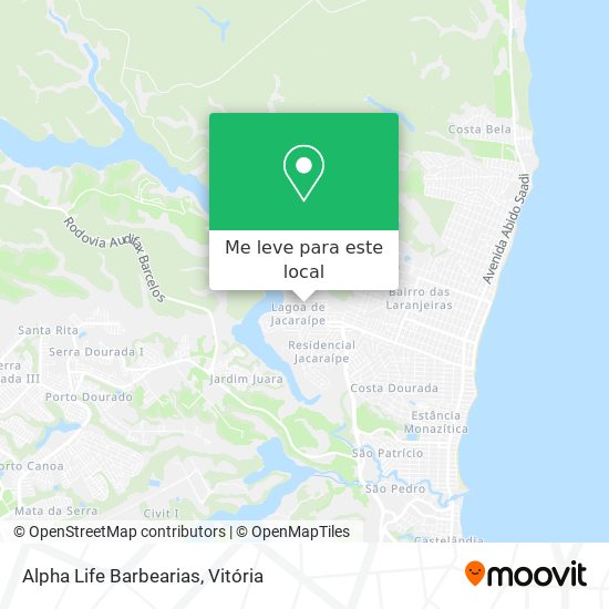 Alpha Life Barbearias mapa
