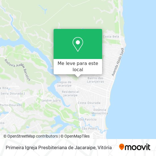 Primeira Igreja Presbiteriana de Jacaraipe mapa