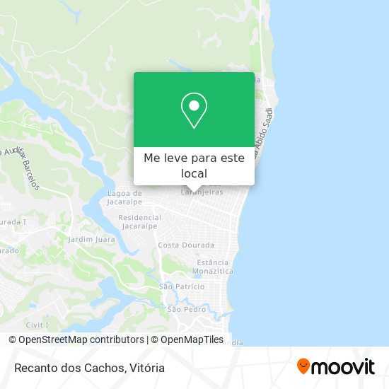 Recanto dos Cachos mapa