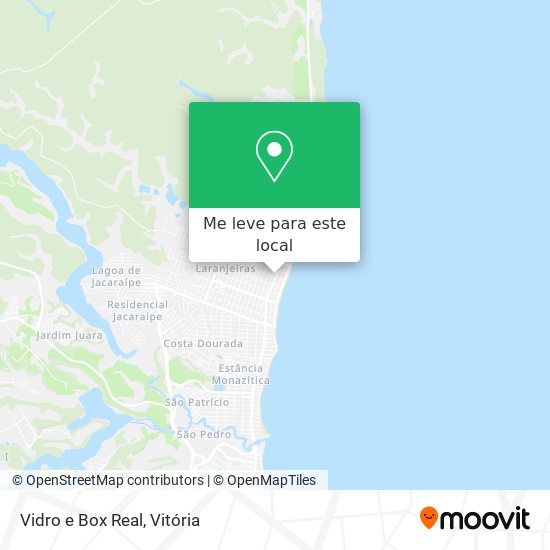 Vidro e Box Real mapa