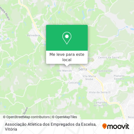 Associação Atlética dos Empregados da Escelsa mapa