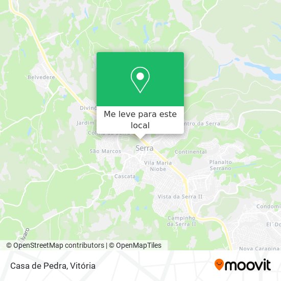 Casa de Pedra mapa
