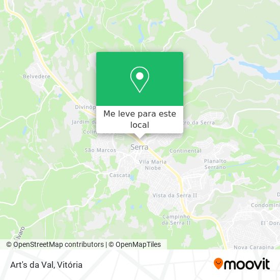 Art's da Val mapa