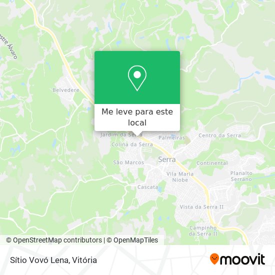 Sítio Vovó Lena mapa