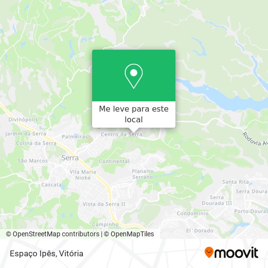 Espaço Ipês mapa