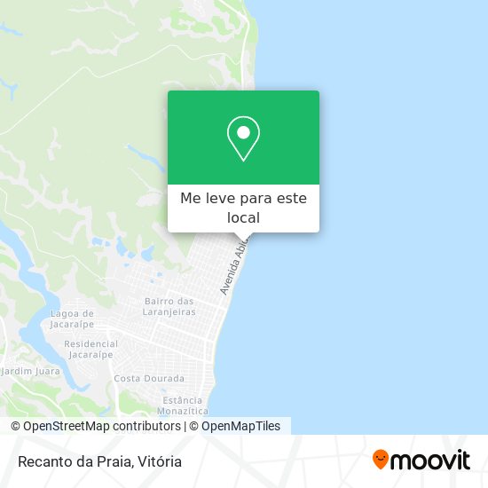 Recanto da Praia mapa