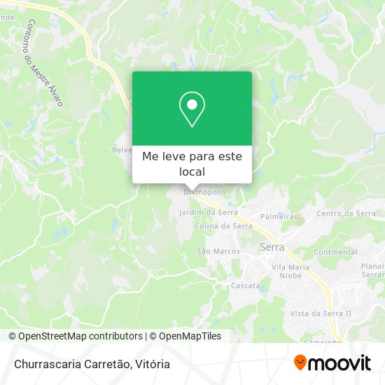 Churrascaria Carretão mapa