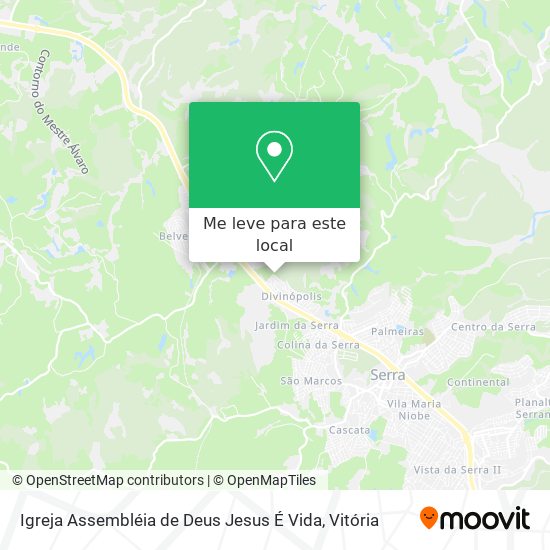 Igreja Assembléia de Deus Jesus É Vida mapa