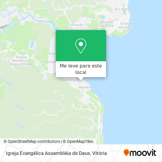 Igreja Evangélica Assembléia de Deus mapa