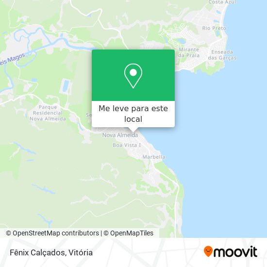 Fênix Calçados mapa