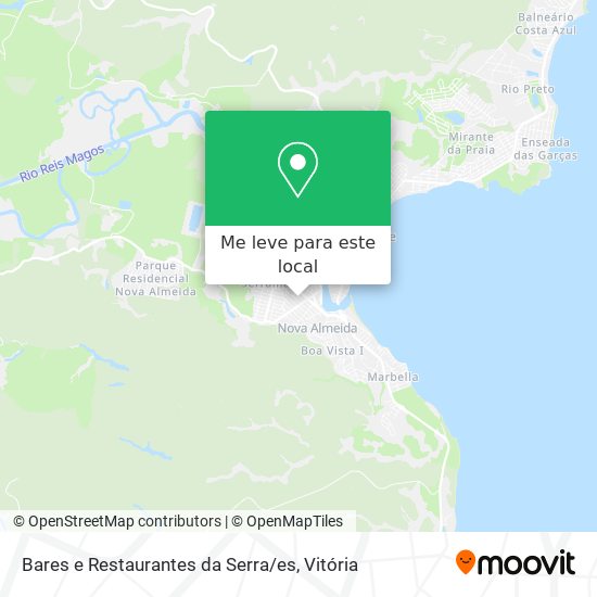 Bares e Restaurantes da Serra / es mapa