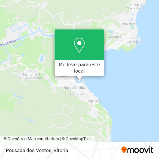 Pousada dos Ventos mapa