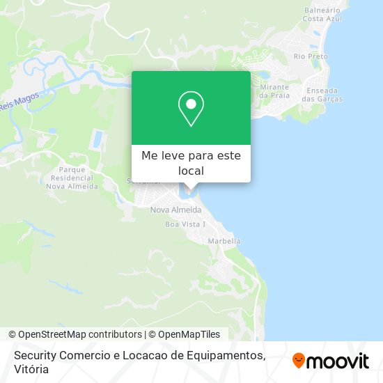 Security Comercio e Locacao de Equipamentos mapa