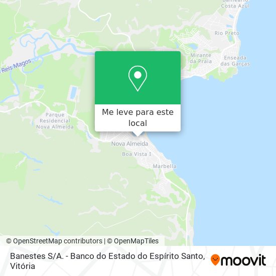 Banestes S / A. - Banco do Estado do Espírito Santo mapa