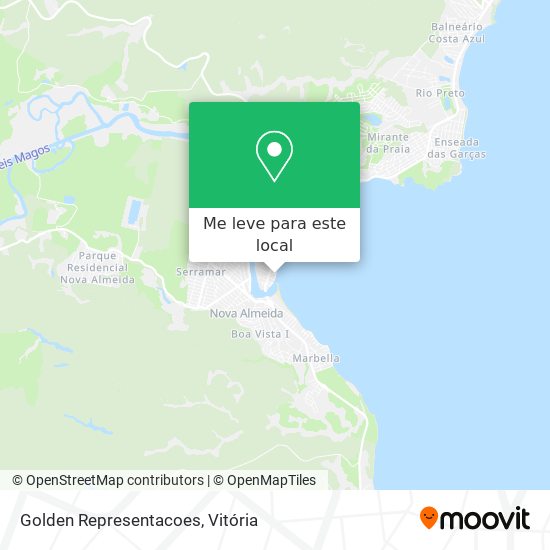 Golden Representacoes mapa